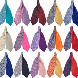 Men's Paisley Satin Self-Tie Ascot Cravats