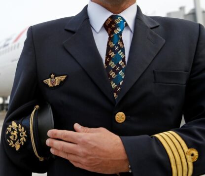 Airline and Private Jet Pilot ties and clip on ties