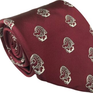 Burgundy Globe Trotter Mens Tie