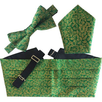 Christmas Cummerbund Sets (Including Bow Tie & Hanky)