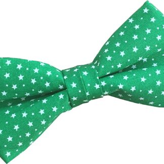 Christmas Stars & Snow Bow Ties 100% Cotton