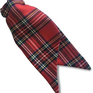 Ladies Royal Stewart Tartan Check Clip-on Cravat