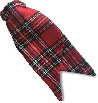 Ladies Royal Stewart Tartan Check Clip-on Cravat
