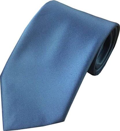 Mens Air Force Blue Satin Wedding Formal Tie