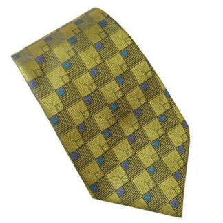 Mens Aztec Gold Clip On Tie