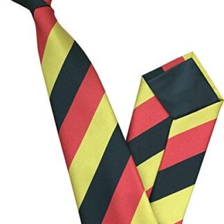 Mens Clip On Tie - German Flag Stripe Colours
