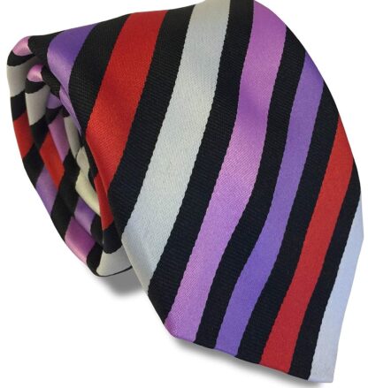 Mens Coloured Stripe Neck Tie