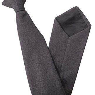 Mens Grey Marl Clip On Neck Tie