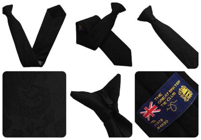 Mens Paisley Clip-On Neck Ties