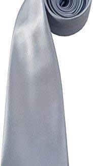 Mens Pale Blue Satin Neck Tie