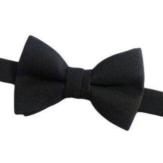 Mens Plain Matt Black Bow Tie (Great British Tie Club)