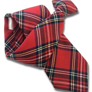 Mens Royal Stewart Tartan Clip On Tie