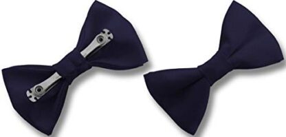 Mens Satin Clip-On Bow Ties