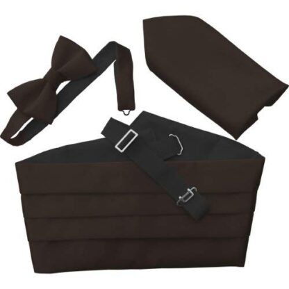 Mens Satin Cummerbund Sets (Including Bow Tie and Hanky)