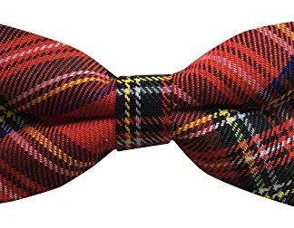 Mens Scottish Royal Stewart Tartan Bow Tie