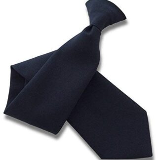 Plain Matt Navy Clip On Neck Tie Security Workwear