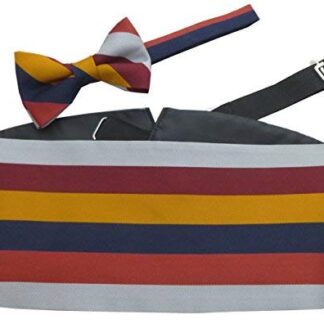 RAF Royal Air Force Stripe Regimental Cummerbund & Bow Tie