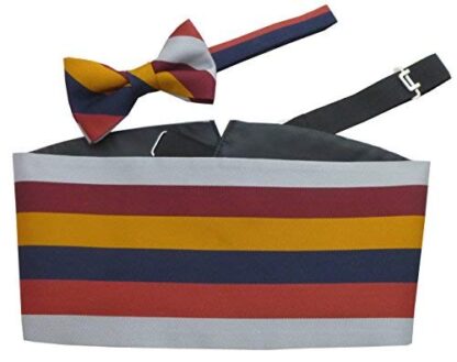 RAF Royal Air Force Stripe Regimental Cummerbund & Bow Tie
