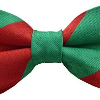 Royal Pioneer Corps Red & Green Stripe (Ready-Tied) Regimental Bow Tie