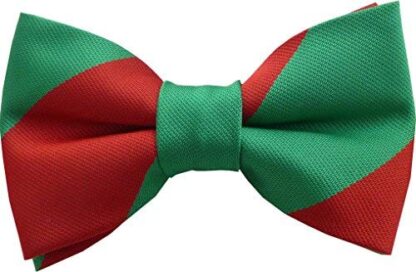 Royal Pioneer Corps Red & Green Stripe (Ready-Tied) Regimental Bow Tie