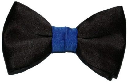 Black Satin Bow Ties With Coloured Knot - Image 14