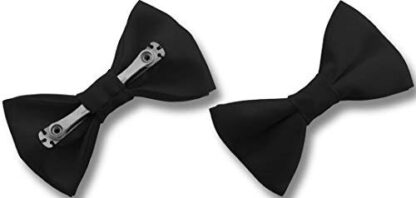 Mens Satin Clip-On Bow Ties - Image 4
