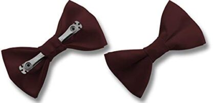 Mens Satin Clip-On Bow Ties - Image 6