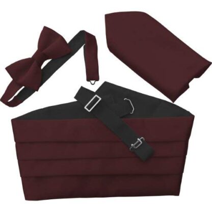 Mens Satin Cummerbund Sets (Including Bow Tie and Hanky) - Image 7