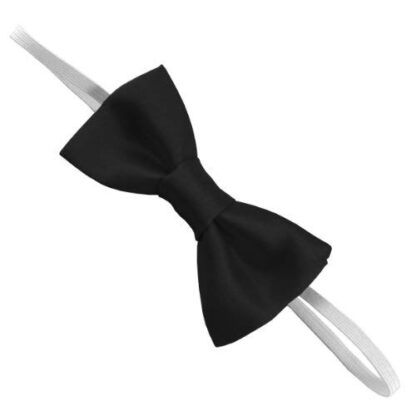 Childrens Boys Baby Satin Wedding Elastic Bow Ties - Image 3