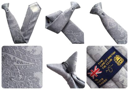 Mens Paisley Clip-On Neck Ties - Image 7