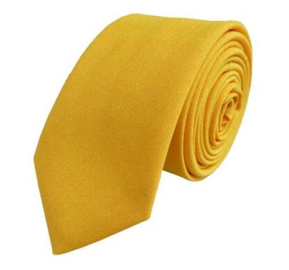 British Made - Mens Plain Matt Skinny Ties with Pointed Tips - Image 11