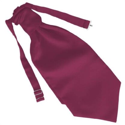 Mens Satin Wedding Ruche Cravats - Image 11