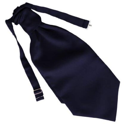 Mens Satin Wedding Ruche Cravats - Image 18