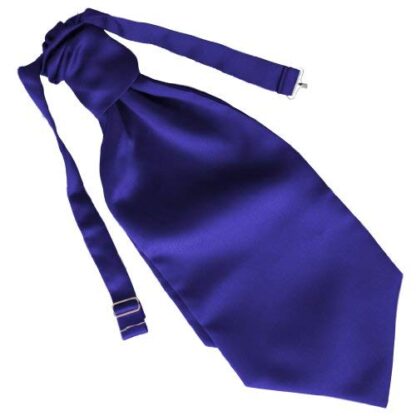 Mens Satin Wedding Ruche Cravats - Image 22