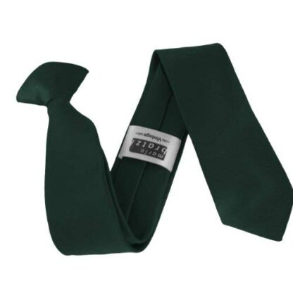 Italian Satin Skinny Thin Clip On Ties - Image 4