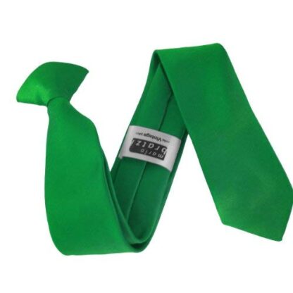 Italian Satin Skinny Thin Clip On Ties - Image 7