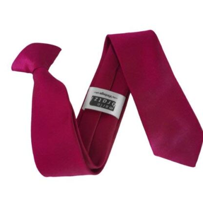 Italian Satin Skinny Thin Clip On Ties - Image 8