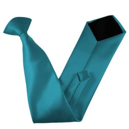 Italian Satin Skinny Thin Clip On Ties - Image 11