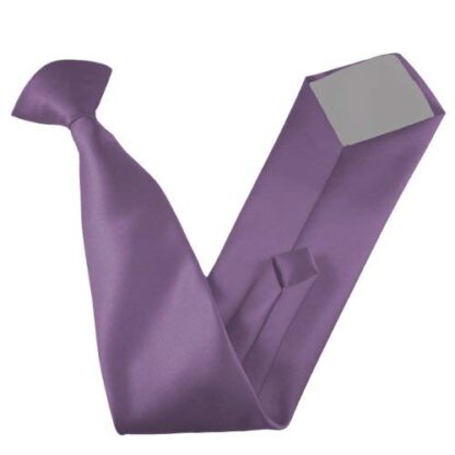 Italian Satin Skinny Thin Clip On Ties - Image 12