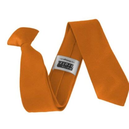 Italian Satin Skinny Thin Clip On Ties - Image 15