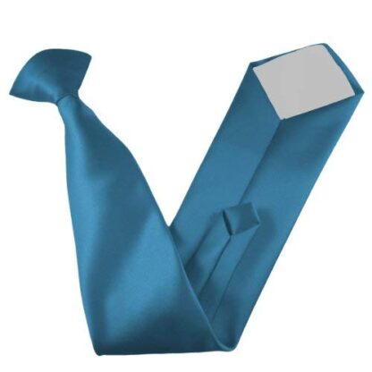 Italian Satin Skinny Thin Clip On Ties - Image 21