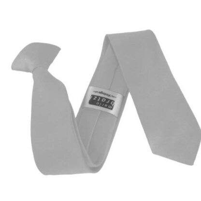 Italian Satin Skinny Thin Clip On Ties - Image 22